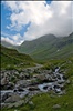 Climbing up the Fagaras Mountains